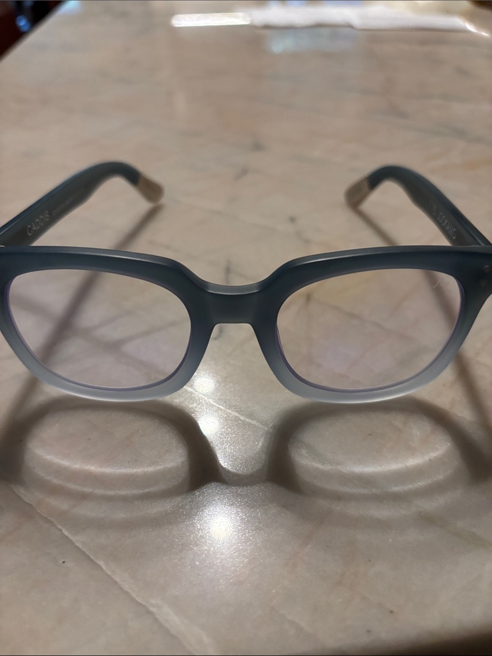 Caddis Women's Glasses in light blue gradient to grey